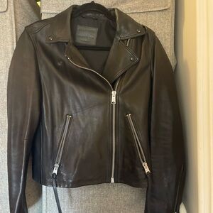 Black Leather Jacket ALL SAINTS